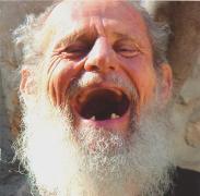 laughing old man