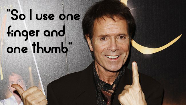 Cliff Richard Finger