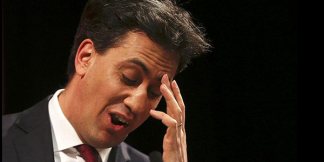 ed miliband head in hands
